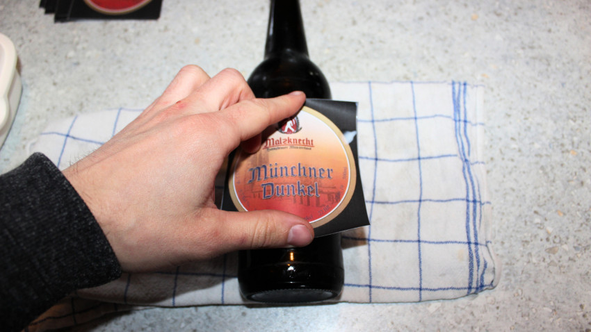 Etiketten Auftragen bier