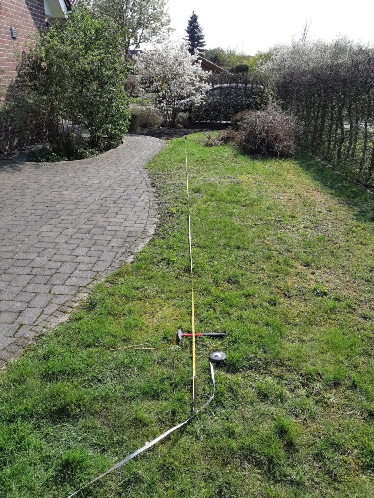 Länge im Garten ausmessen
