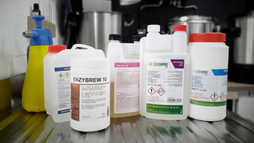 Reinigung und Desinfektion Bier Brauen