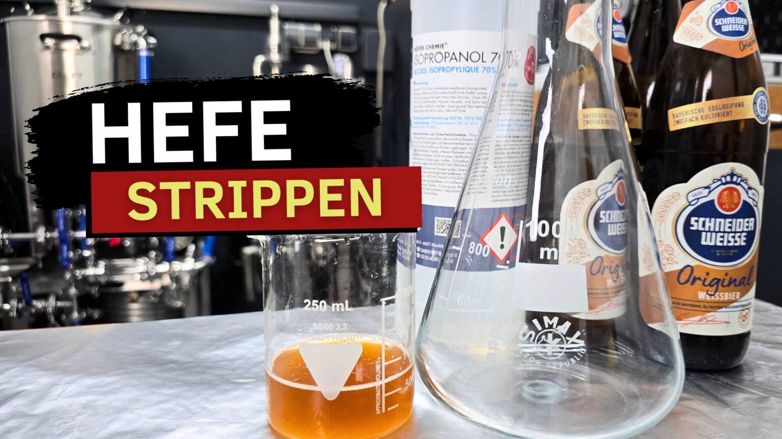 Hefe strippen und Industriehefe vermehren