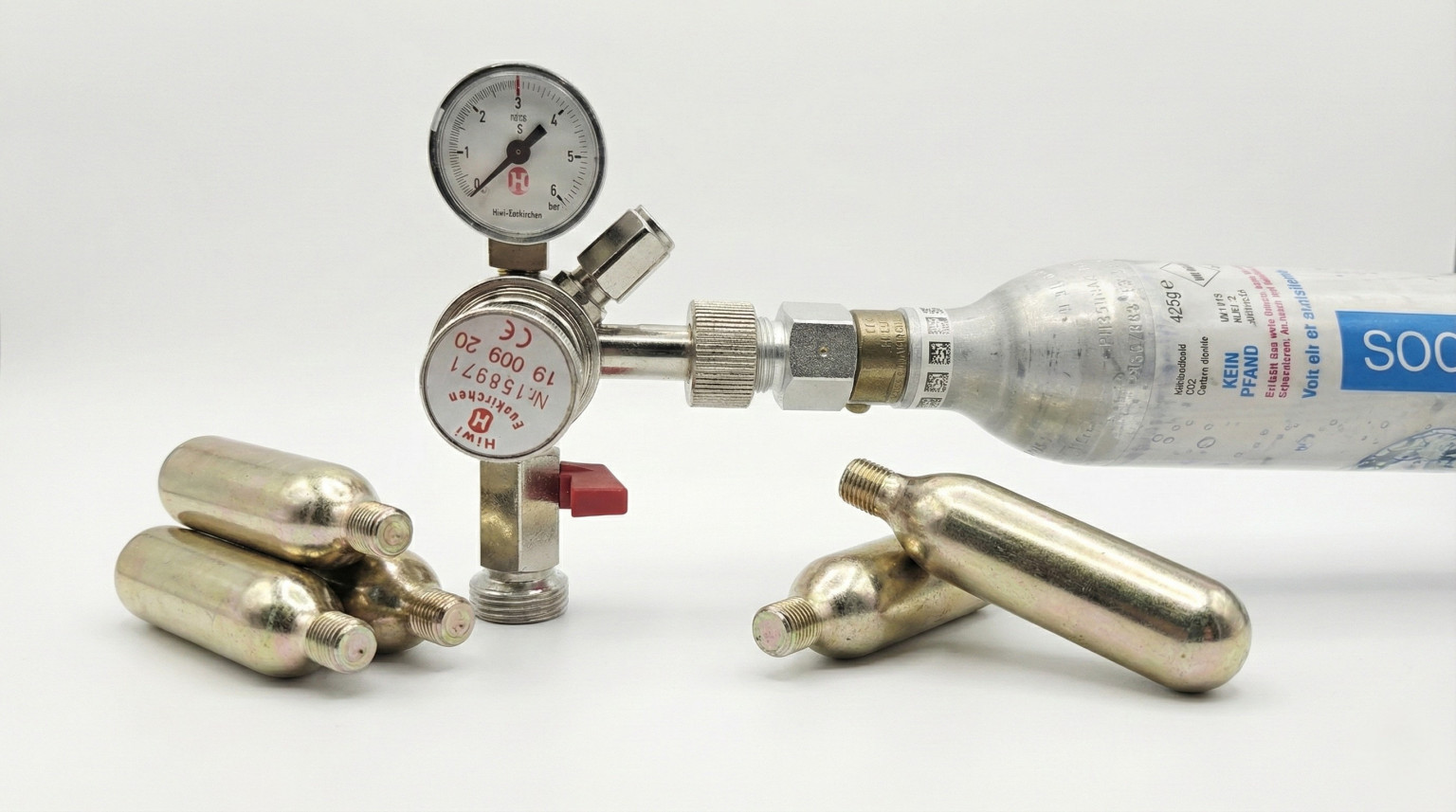 sodastream und co2 kartuschen 16g für mini kegs