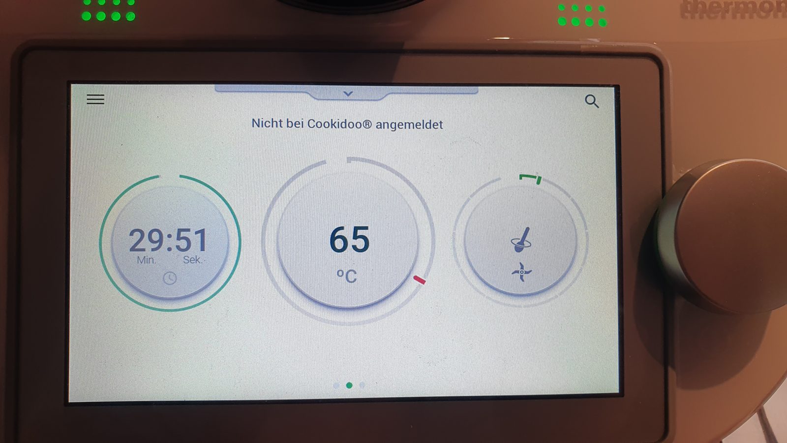 Thermomix hält 65 Grad während der Maische-Rast